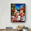 Christmas Cartoon Mice- Full Round Diamond Painting