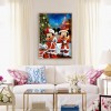 Christmas Cartoon Mice- Full Round Diamond Painting