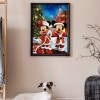 Christmas Cartoon Mice- Full Round Diamond Painting