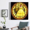 Cute Beauty & Beast Cartoon- Full Round Diamond Painting