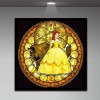 Cute Beauty & Beast Cartoon- Full Round Diamond Painting