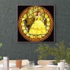 Cute Beauty & Beast Cartoon- Full Round Diamond Painting