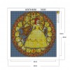 Cute Beauty & Beast Cartoon- Full Round Diamond Painting
