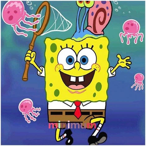 SpongeBob- Full Round Diamond Painting