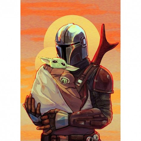 Yoda Cartoon- Full Round Diamond Painting