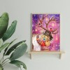 Girl Hug Deer - Full Round Diamond Painting