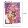 Girl Hug Deer - Full Round Diamond Painting