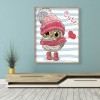 Cartoon Owl - Full Round Diamond Painting