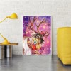 Girl Hug Deer - Full Round Diamond Painting