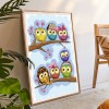 Cartoon Owl - Full Round Diamond Painting