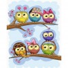 Cartoon Owl - Full Round Diamond Painting