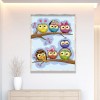 Cartoon Owl - Full Round Diamond Painting