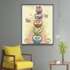 Cartoon Owl - Full Round Diamond Painting