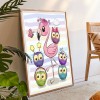 Cartoon Owl - Full Round Diamond Painting