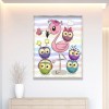 Cartoon Owl - Full Round Diamond Painting