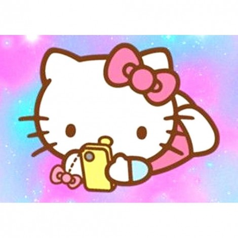 Hello Kitty - Full Round Diamond Painting