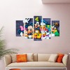 5pcs/set Mickey Family - Full Round Diamond Painting (95*45cm)