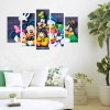 5pcs/set Mickey Family - Full Round Diamond Painting (95*45cm)