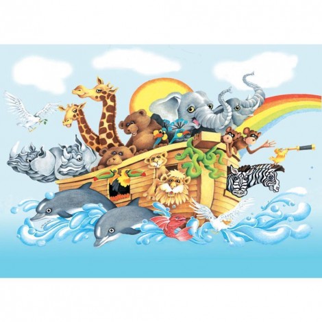 Cartoon Animals - Full Round Diamond Painting