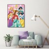 Seven Princess - Full Round Diamond Painting