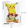Cartoon Pikachu - Full Round - Diamond Painting(40*50cm)