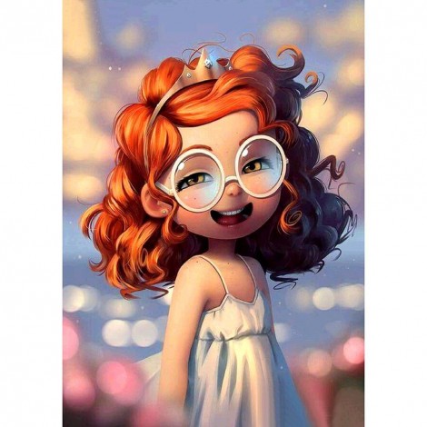 Girl - Full Round Diamond Painting