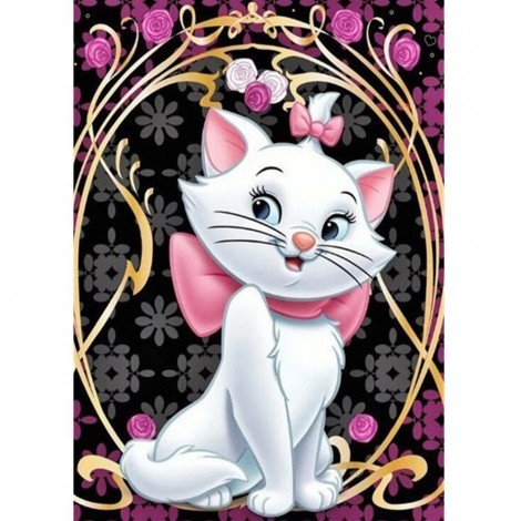 Marie Cat - Full Round Diamond Painting