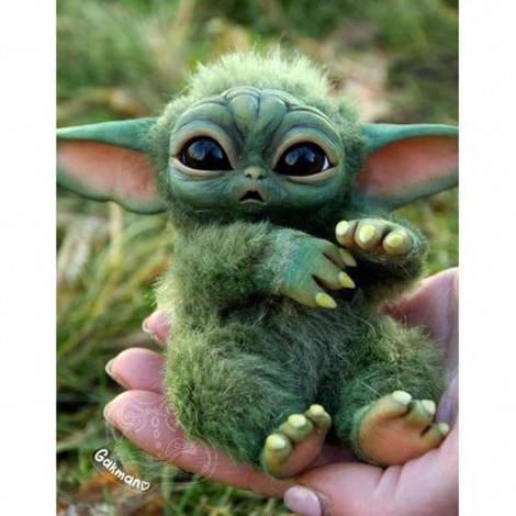 Cute Yoda - Full Round Diamond Painting