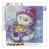 Christmas Snowman- Full Round Diamond Painting
