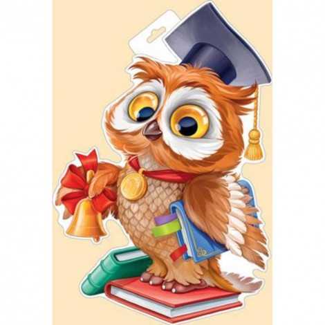 Cartoon Owl - Full Round Diamond Painting