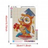 Cartoon Owl - Full Round Diamond Painting