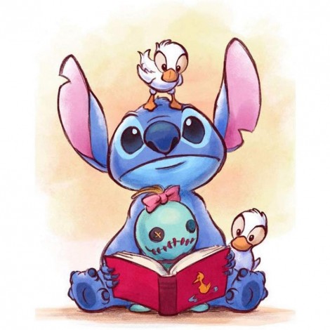 Stitch- Full Round Diamond Painting