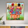 Cartoon Women - Full Round Diamond Painting