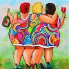 Cartoon Women - Full Round Diamond Painting
