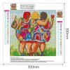 Cartoon Women - Full Round Diamond Painting