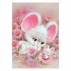 Cute White Mouse - Partial Round Diamond Painting