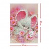Cute White Mouse - Partial Round Diamond Painting