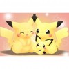 Cartoon Pikachu Family - Full Round Diamond Painting