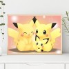 Cartoon Pikachu Family - Full Round Diamond Painting