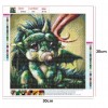 Dinosaur - Full Round Diamond Painting(30*30cm)