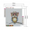 Cartoon Owl - Full Round Diamond Painting