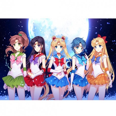 Sailor Moon - Full Round Diamond Painting(40x50cm)