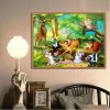 Cartoon Animals World - Full Round Diamond Painting