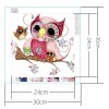 Cute Owl -Crystal Rhinestone Diamond Painting(30*30cm)