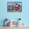 Cartoon Mouse and Castle - Full Round Diamond Painting