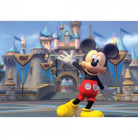 Cartoon Mouse and Castle - Full Round Diamond Painting