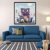 Cartoon Owl - Full Round Diamond Painting