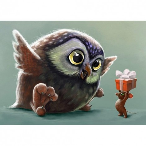 Cartoon Birds - Full Round Diamond Painting