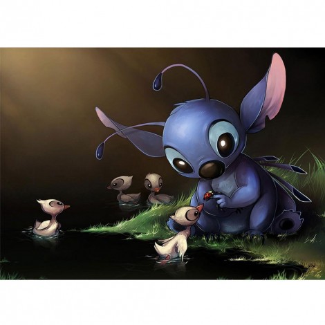 Cartoon Stitch - Full Round Diamond Painting