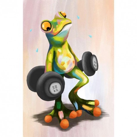 Cartoon Frog - Full Round Diamond Painting